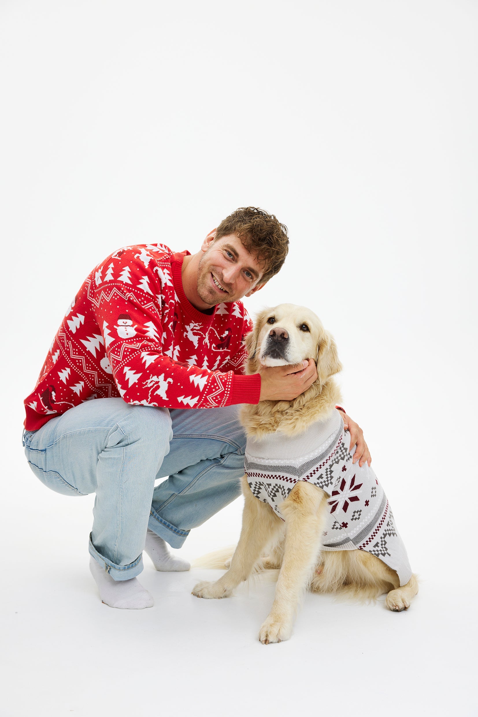 Fancy Hunde-Weihnachtspullover